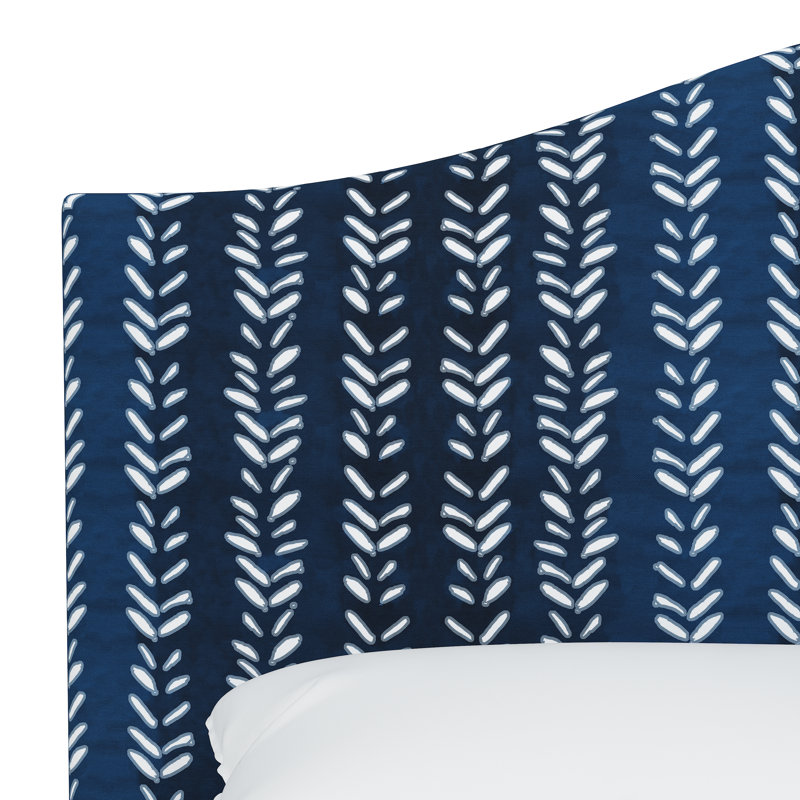 Lit tapissier standard Tangela, Grand, Indigo Shibori Flutter, Indigo Shibori Flutter