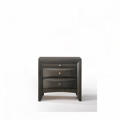 Table de chevet en chêne gris