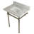 Kingston Brass Templeton 30-Inch Carrara Marble Vanity Top with Brass Legs (8-Inch, 3-Hole)-30370042
