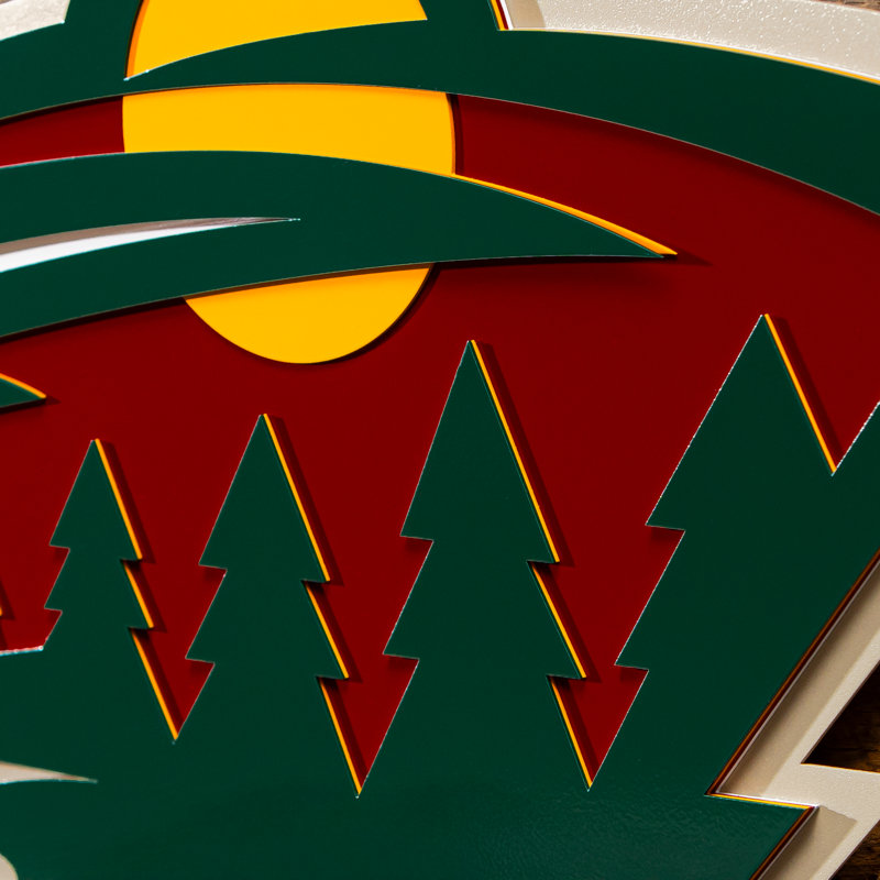 Art mural Minnesota Wild Layered