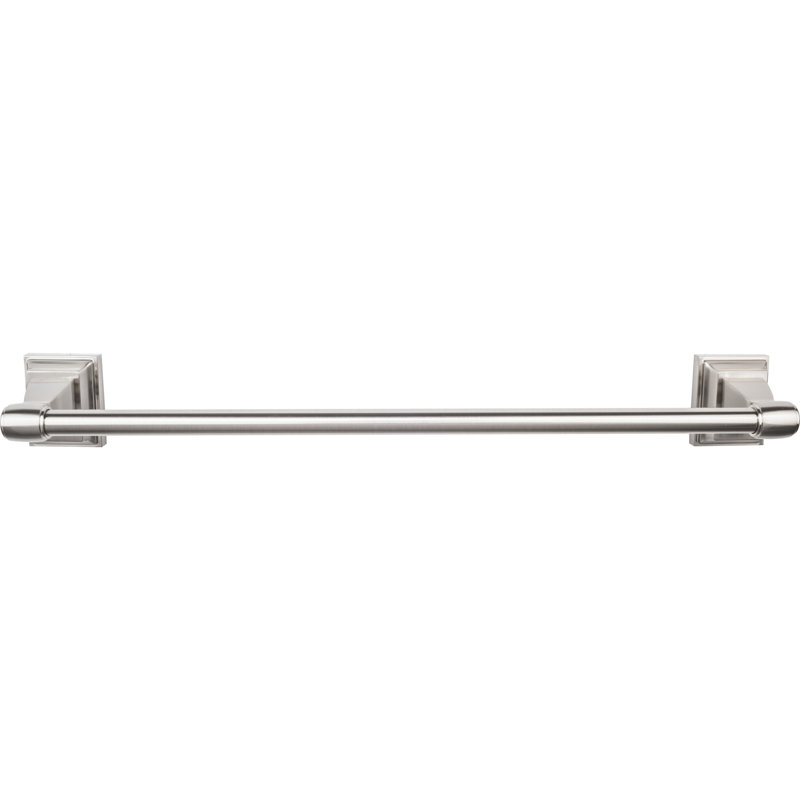 Stratton Bath Single 32" Wall Mounted  Towel Bar, Brushed Satin Nickel