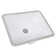 Nantucket Sinks Great Point 15.5'' Glazed Vitreous China Rectangular Bathroom Sink with Overflow