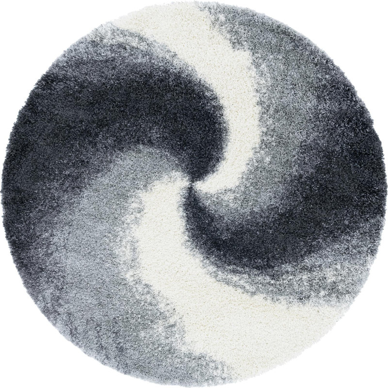 Abstract Indoor Rug, Round 6'