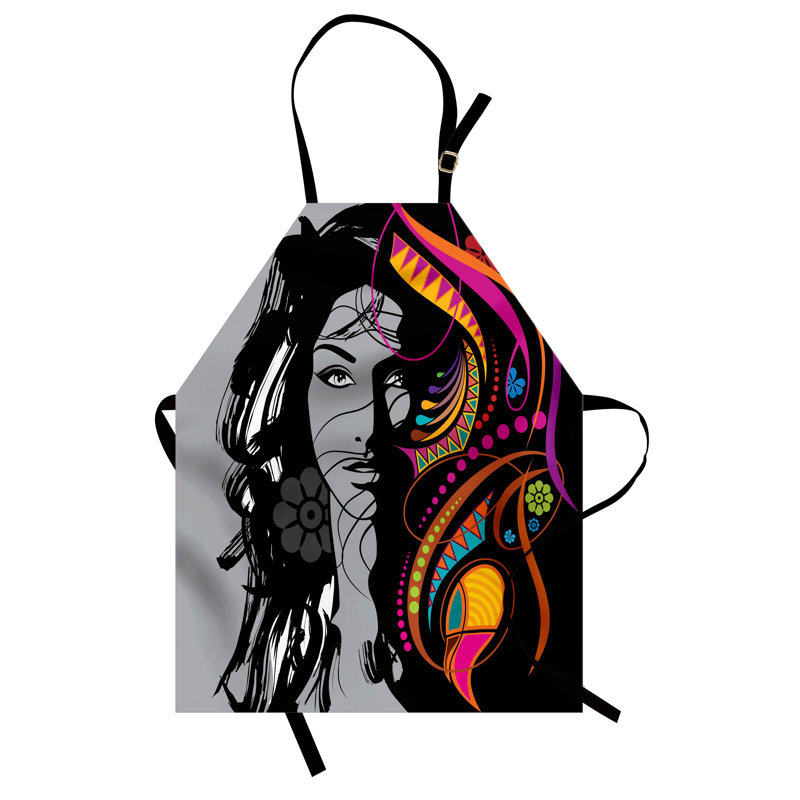No Pattern Bib Apron