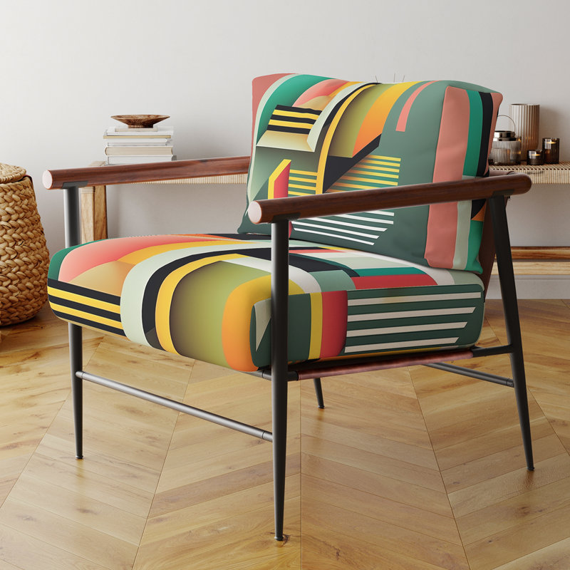 Chaise rembourrée Darron, Doré