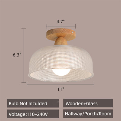 Ajub Glass Semi Flush Mount