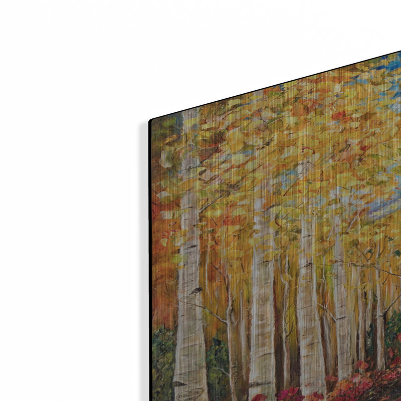 "Nelly Creek, peinture de la forêt nationale Uncompahgre" par Lena Owens, H 36 po x l 24 po