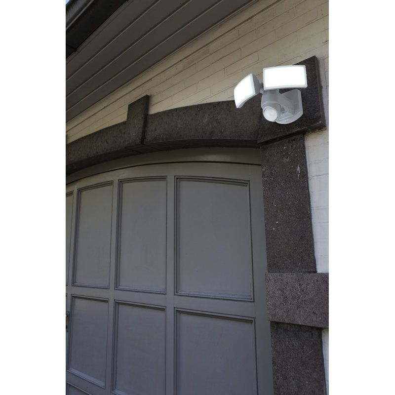 Varak 2-Light Integrated LED Outdoor Armed Sconce