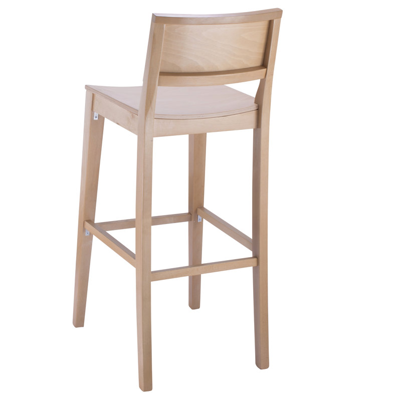 Tabouret 30 "en bois massif Ahreanna, Naturel