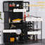 Garde-manger avec tablettes, portes et tiroirs