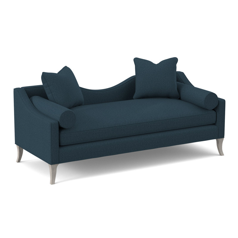 Chaise longue Audrey, Bisque, Mélange de polyester Margaret Lagoon