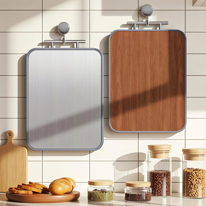 Titanium Cutting Board with Free Pepper Grinder