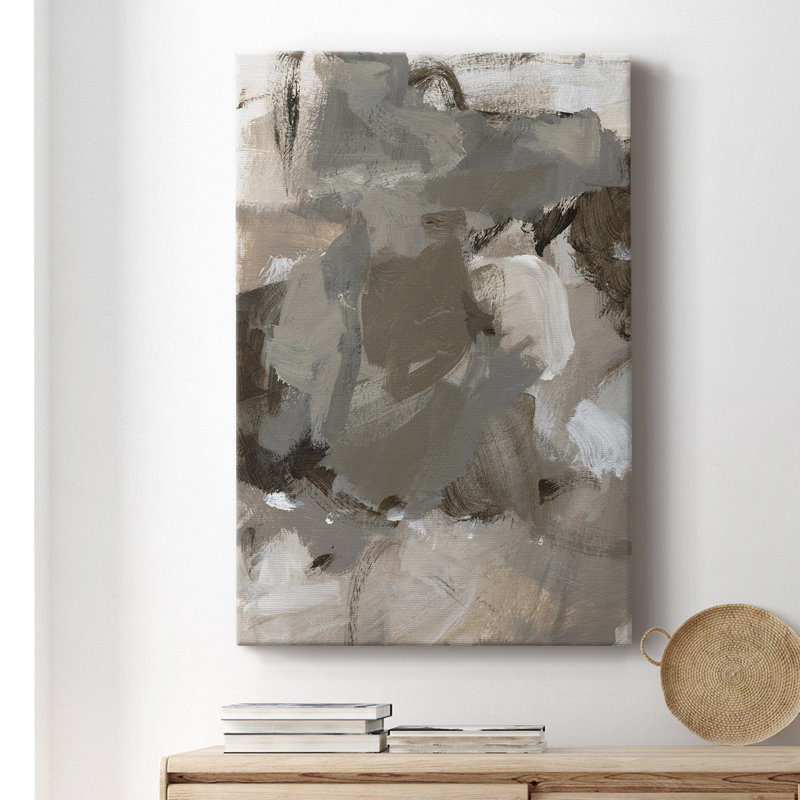 Café I - peinture sur toile tendue, H 12 po x l 8 po x P 1 po