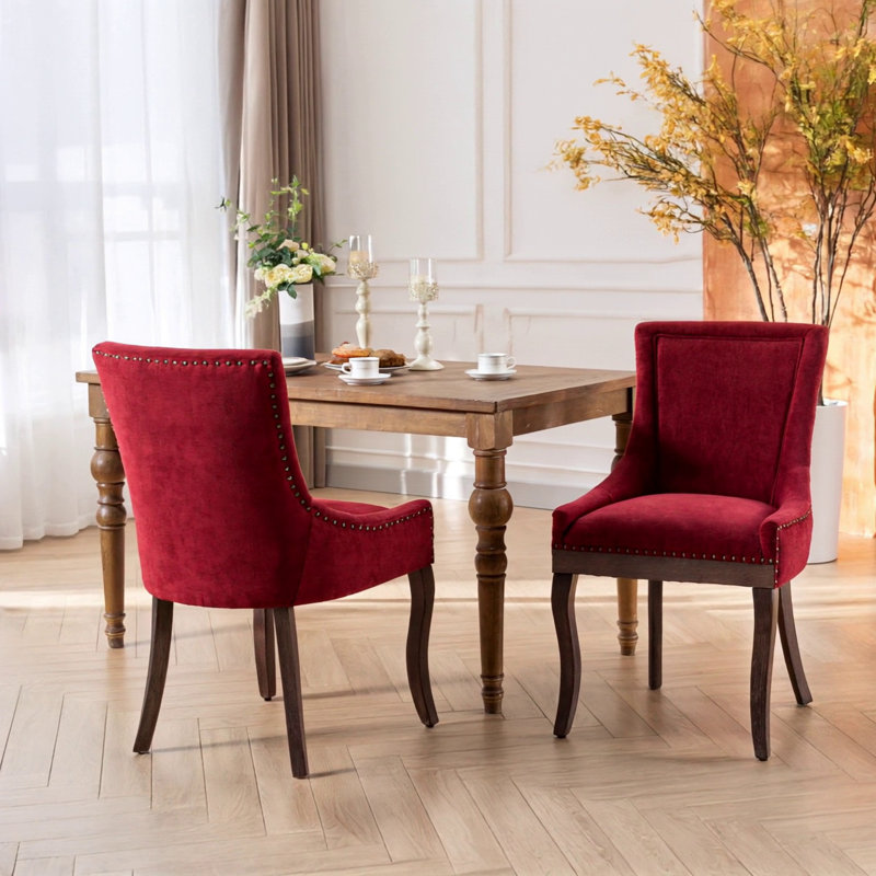 Chaise Ultra, Tissu bourgogne