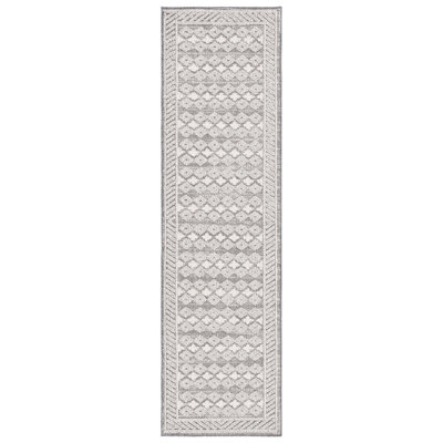 Abbigael Southwestern Light Grey/Dark Grey Area Rug