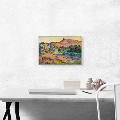 " Paysage Avec Le Cap Negre 1906 " by Henri-Edmond Cross Painting Print