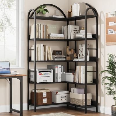 173.99cm H x 80cm W Iron Bookcase
