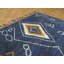Tapis de zone en laine 5 pi x 8 pi 3 po one-of-kind noué la blue Kamden