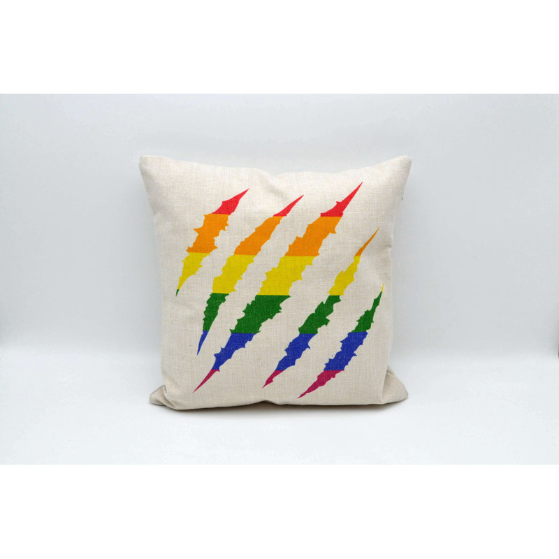 Striped Linen Throw Pillow