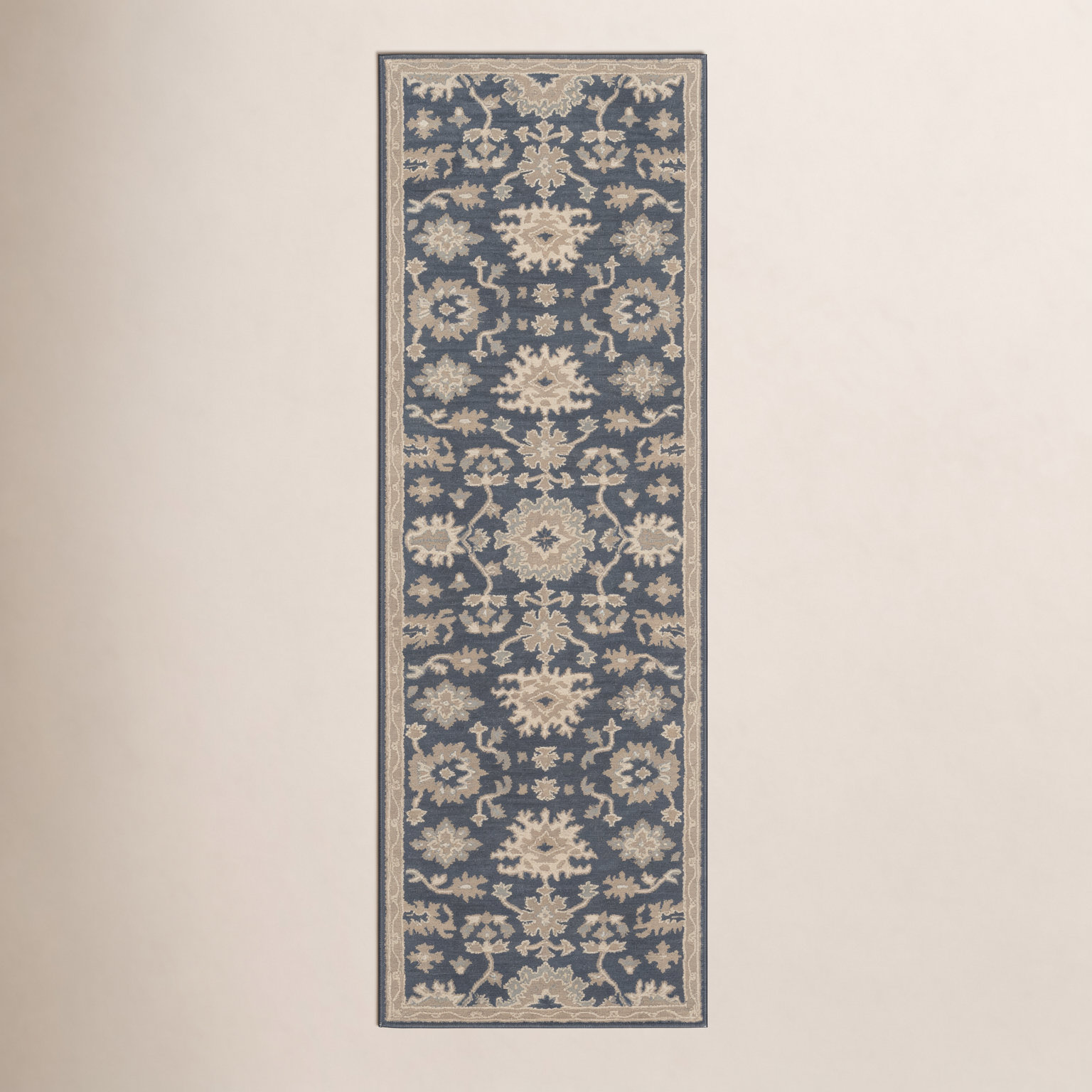 Arden Hand-Tufted Wool Floral Rug, Runner 2'6" x 8'