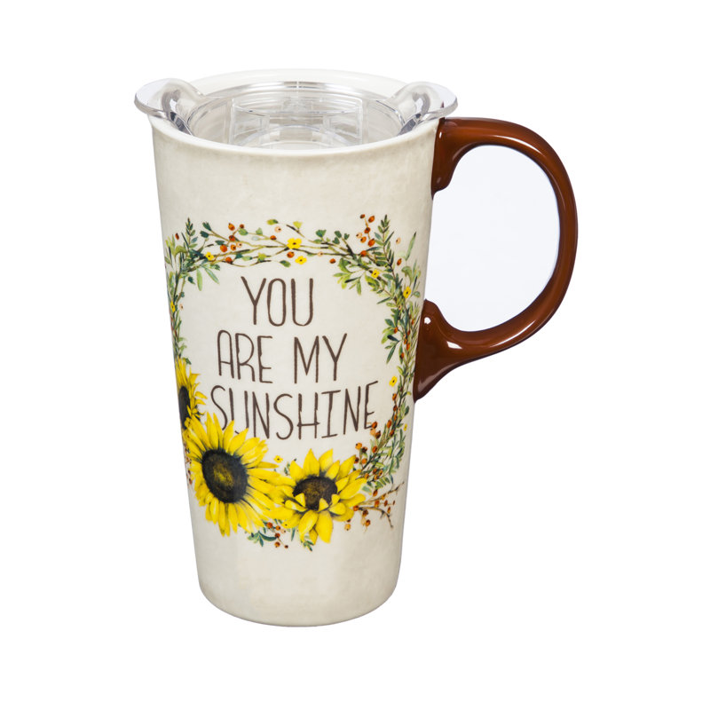 Cypress Home Earthenware Travel Mug