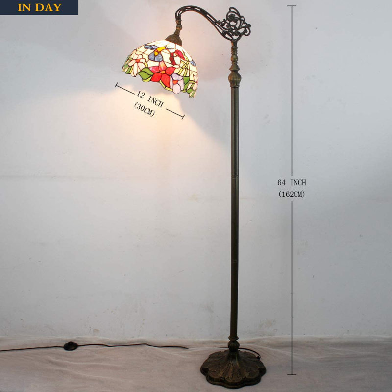 Lampe sur pied arquée 64 "Tern