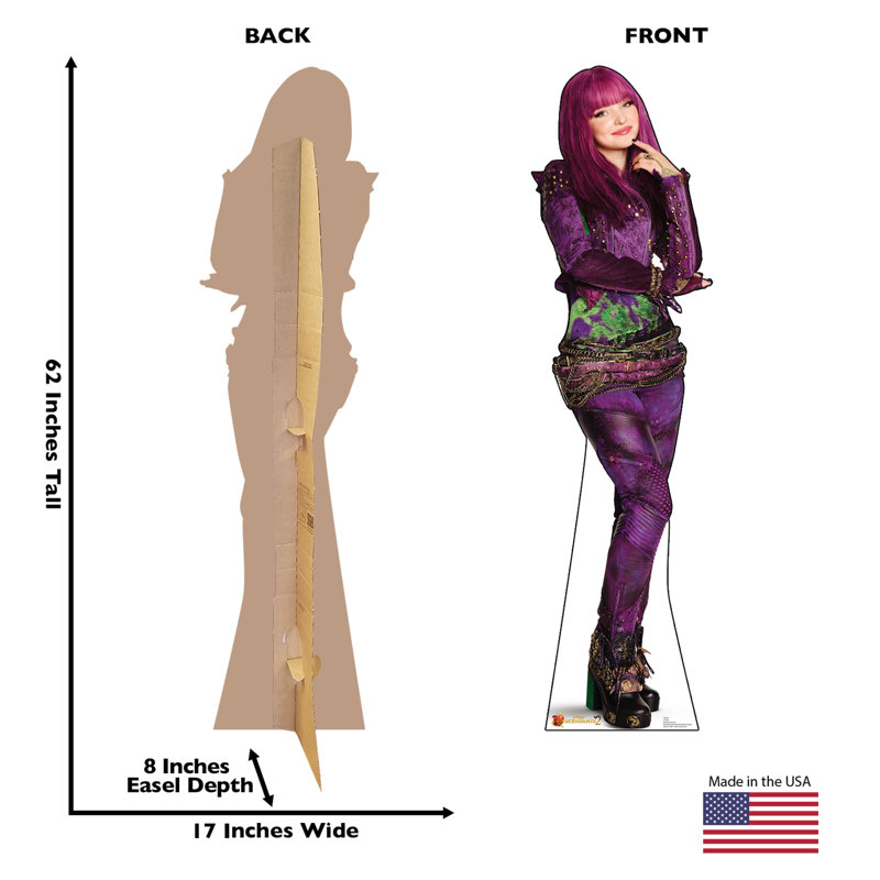 62'' Purple and Green Disney Cardboard Standup