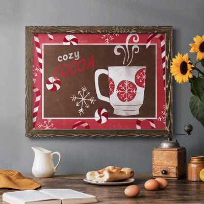 Cozy Cocoa Christmas Collection, peinture sur toile encadrée