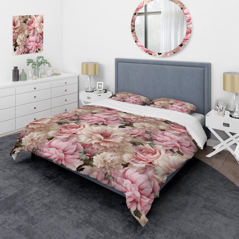 Literie Ethereal Rococo Flourish Victorian Pattern XX, Housse de couette pour très grand lit et 2 très