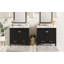 Meuble-lavabo 72 po avec lavabo en céramique, portes à fermeture en douceur, tablettes de rangement doubles et tiroir divisé - Armoire de salle de bain moderne avec beaucoup de rangement-115898828