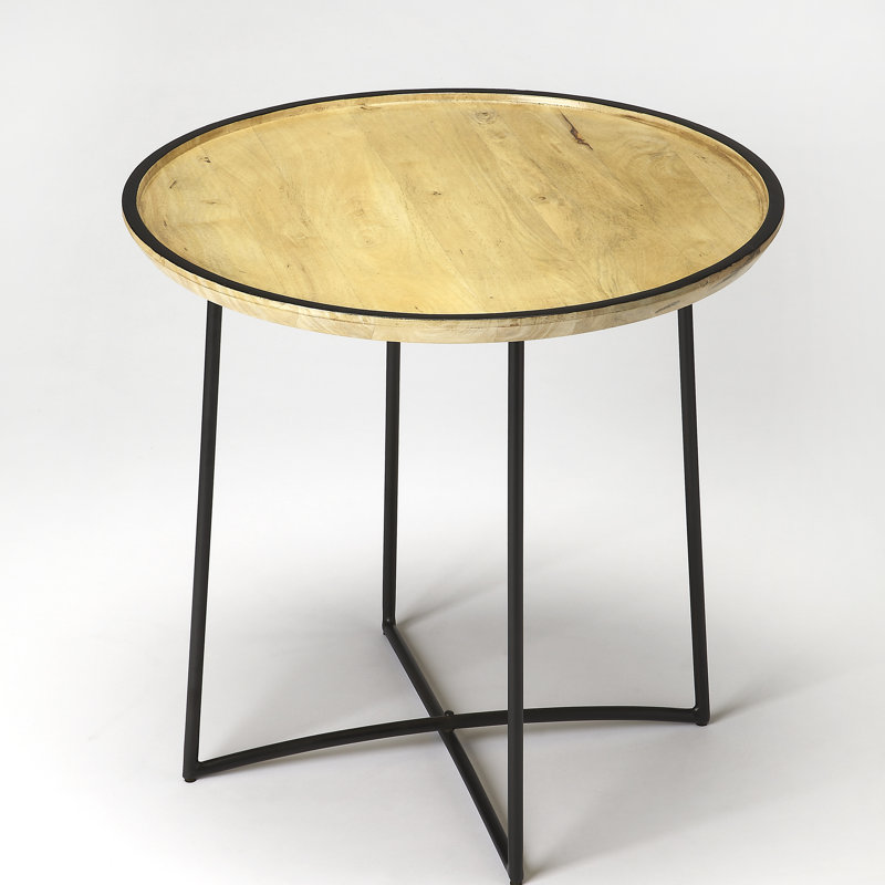 Barr Tray Top Cross Legs End Table
