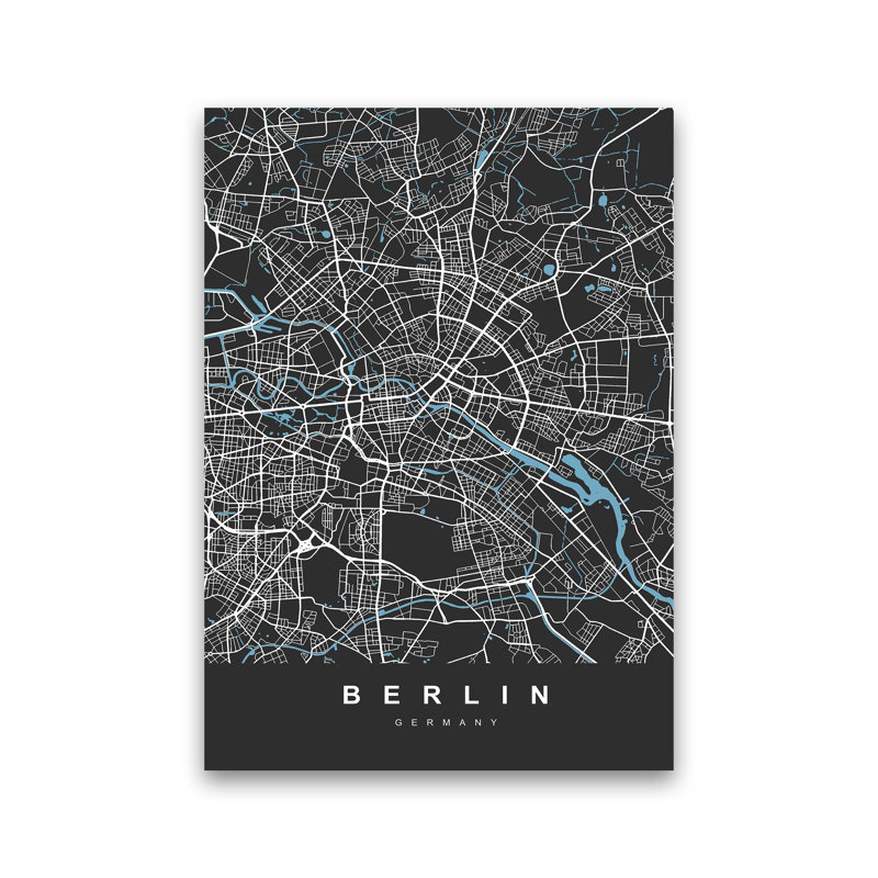 Berlin - Print, Wrapped Canvas, 59cm H x 42cm W x 1cm D