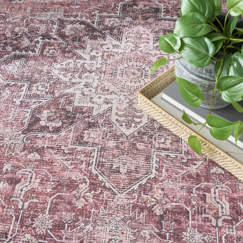 Tapis rouge Bungalow Bungalow Rose, Rectangle 9 pi 2 po x 12 pi