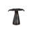 Whale Tale Metal End Table, Deep Gray