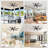 72" Modern Black Large Ceiling Fans With Lights And Remote,Dimmable 3CCT LED,,Quiet 6 Speed