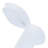 Set of Two White Polyresin Rabbit Figurines