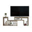 Meuble télé Being Extensible, tablettes multiples - Pin clair