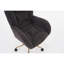 Chaise de bureau pivotante en tissu Teddy 360 avec base en métal et roues universelles-646743754