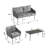 4 - Person Patio Conversation Sets with Cushions