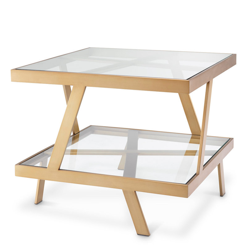 Side Table Billinghurst Brushed Brass Finish - Stand