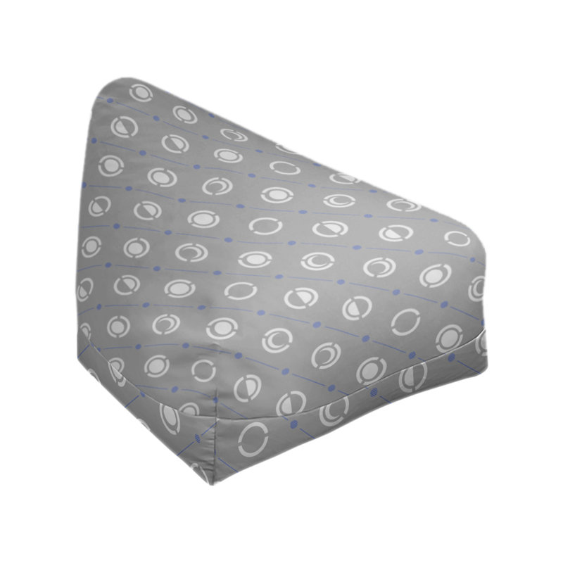 Housse de sac de pois, Décoration bleue / blanc, H 38 po x l 42 po x P 29 po, Pas de bourre