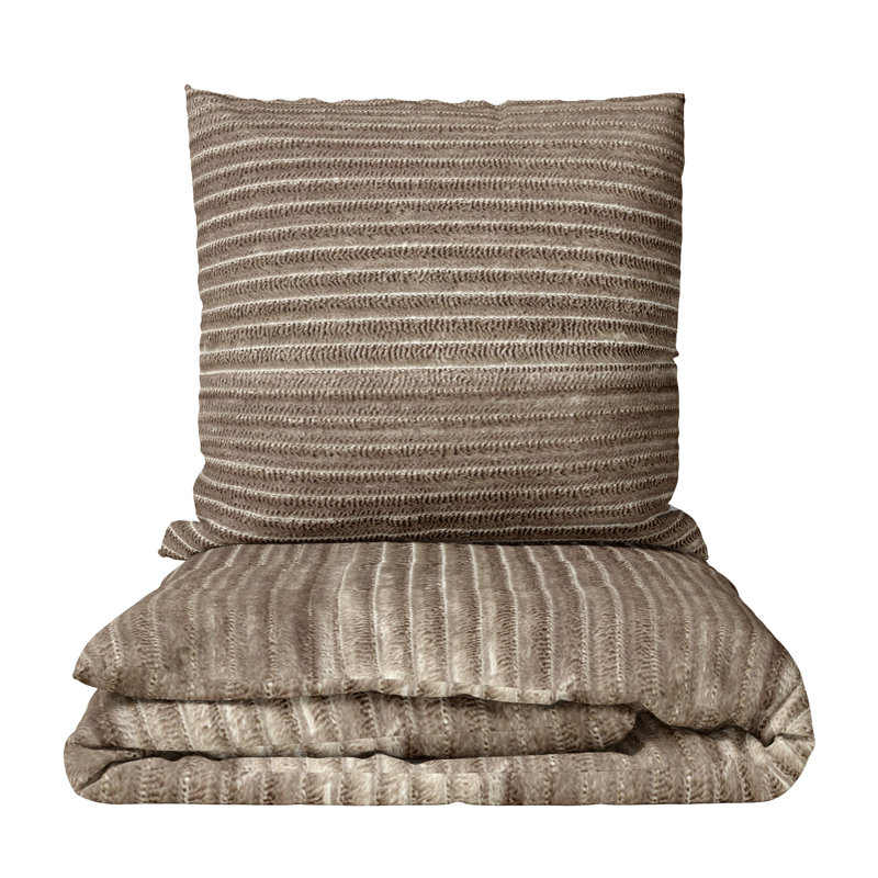 Stegmair Microfiber Solid Colour Duvet Cover Set with Pillow Shams