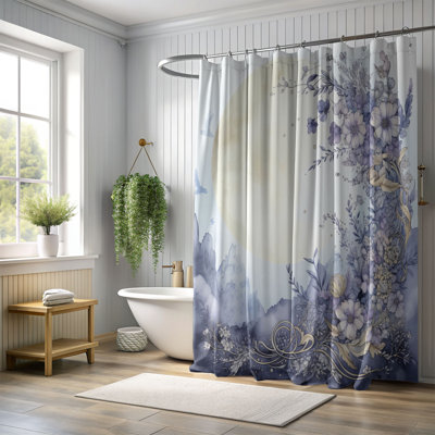 Rideau de douche standard 1 pièce Moonlit Dream