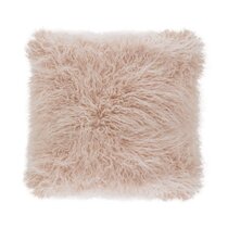 Decorative Pillows - Fluffy White Star & Pink Furry Plush - Girls