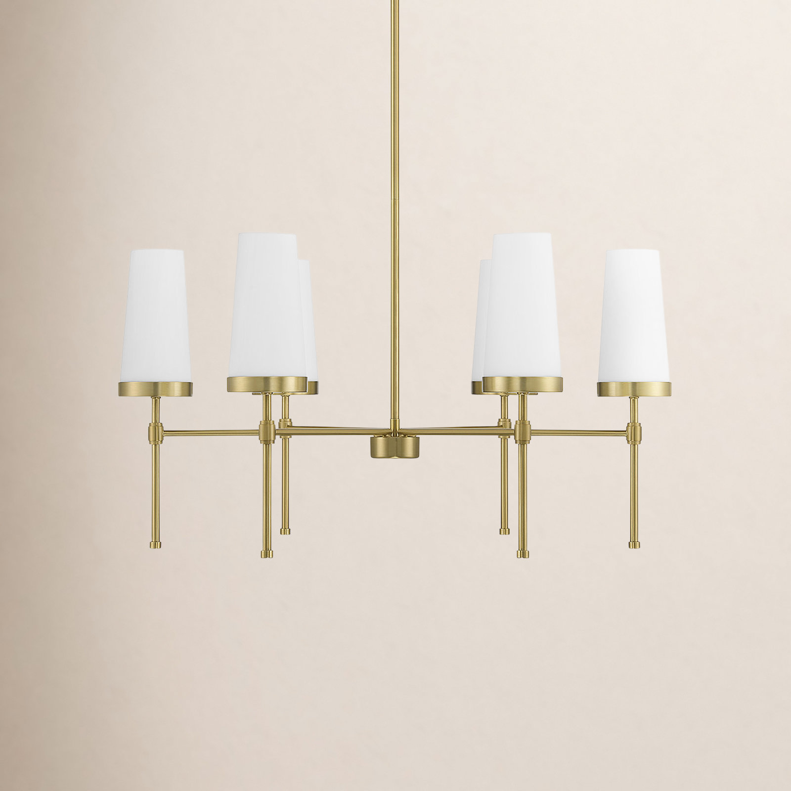 Dolfi 6-Light Chandelier, Brass