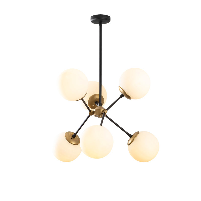 Atlas 6 - Light Sputnik Chandelier, Black