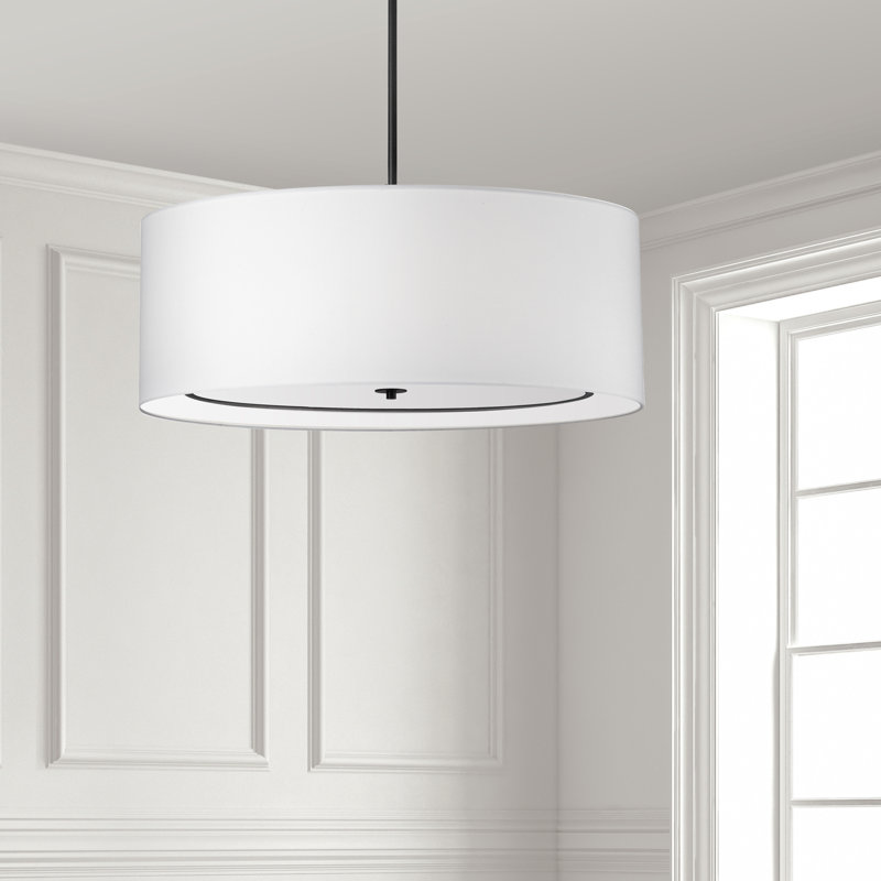 Porscha 4 Light Incandescent Pendant, 10" H x 34" W x 34" D