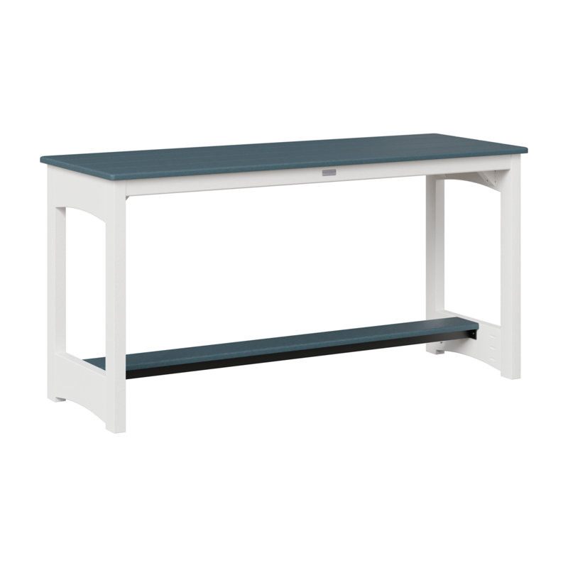 Berlin Gardens Balcony Dining Table, Slate, 30.75" H x 60" W x 22" D