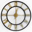 Hackney Roman Iron Wall Clock-858543878-863543078