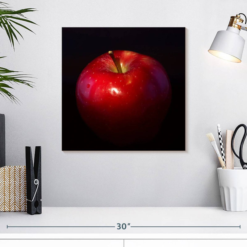 Yarlin Shiny Red Apple, 16" H x 16" W